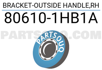 Nissan 806101HB1A BRACKET-OUTSIDE HANDLE,RH