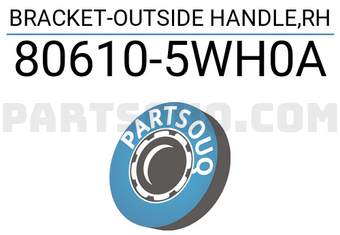 Nissan 806105WH0A BRACKET-OUTSIDE HANDLE,RH
