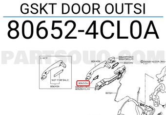 Nissan 806524CL0A GSKT DOOR OUTSI