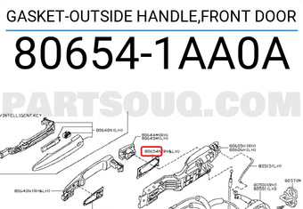 Nissan 806541AA0A GASKET-OUTSIDE HANDLE,FRONT DOOR