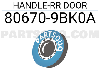 Nissan 806709BK0A HANDLE-RR DOOR