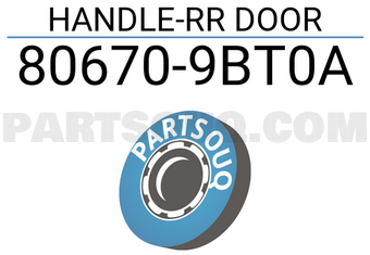 Nissan 806709BT0A HANDLE-RR DOOR