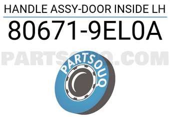 Nissan 806719EL0A HANDLE ASSY-DOOR INSIDE LH