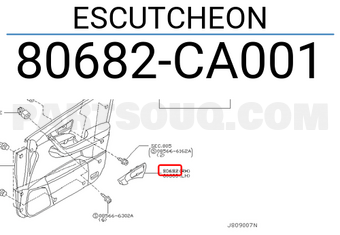 Nissan 80682CA001 ESCUTCHEON