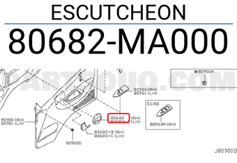 Nissan 80682MA000 ESCUTCHEON