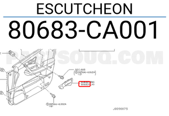 Nissan 80683CA001 ESCUTCHEON