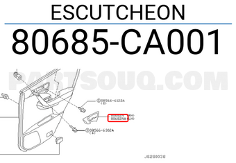 Nissan 80685CA001 ESCUTCHEON