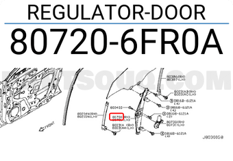 Nissan 807206FR0A REGULATOR-DOOR