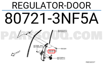Nissan 807213NF5A REGULATOR-DOOR