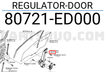 Nissan 80721ED000 REGULATOR-DOOR
