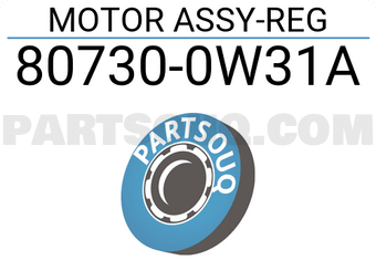 Nissan 807300W31A MOTOR ASSY-REG