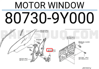 Nissan 807309Y000 MOTOR WINDOW
