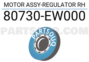 Nissan 80730EW000 MOTOR ASSY-REGULATOR RH