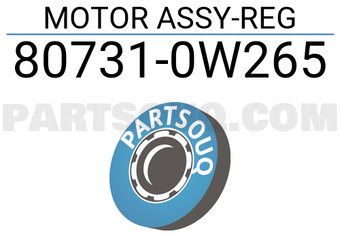 Nissan 807310W265 MOTOR ASSY-REG