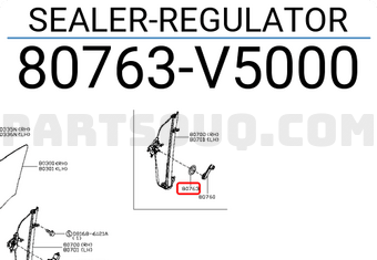Nissan 80763V5000 SEALER-REGULATOR