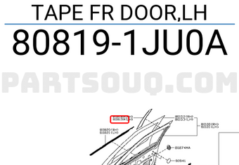 Nissan 808191JU0A TAPE FR DOOR,LH