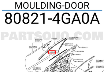 Nissan 808214GA0A MOLDURA DE PUERTA