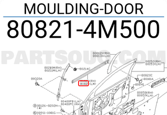 Nissan 808214M500 MOULDING-DOOR