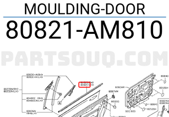 Nissan 80821AM810 MOULDING-DOOR