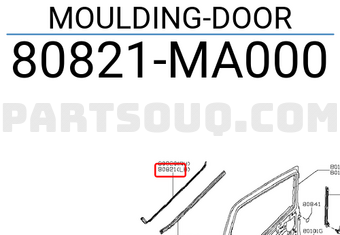 Nissan 80821MA000 MOULDING-DOOR