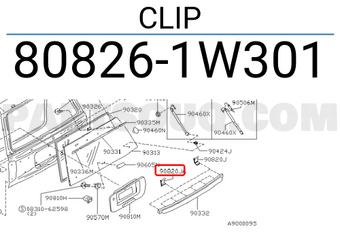 Nissan 808261W301 CLIP
