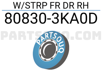 Nissan 808303KA0D W/STRP FR DR RH
