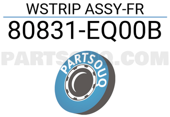 Nissan 80831EQ00B WSTRIP ASSY-FR