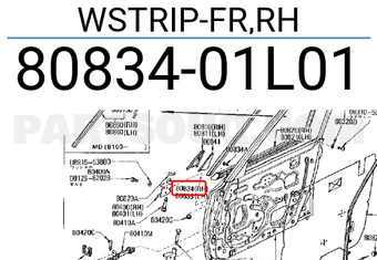 Nissan 8083401L01 WSTRIP-FR,RH