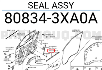 Nissan 808343XA0A SEAL ASSY