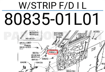 Nissan 8083501L01 W/STRIP F/D I L