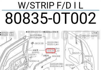 Nissan 808350T002 W/STRIP F/D I L