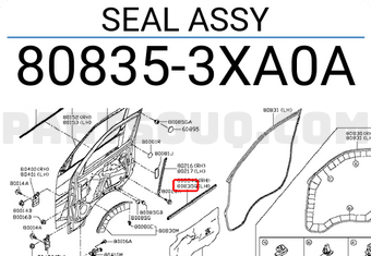 Nissan 808353XA0A SEAL ASSY