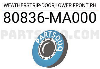 Nissan 80836MA000 WEATHERSTRIP-DOOR,LOWER FRONT RH