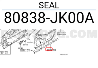 Nissan 80838JK00A SEAL