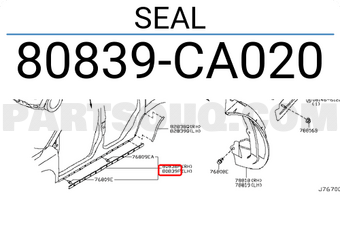 Nissan 80839CA020 SEAL