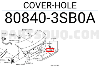Nissan 808403SB0A COVER-HOLE