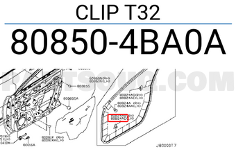 Nissan 808504BA0A CLIP T32