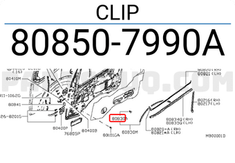 Nissan 808507990A CLIP