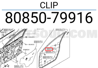 Nissan 8085079916 CLIP