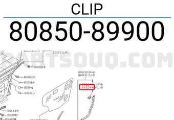 Nissan 8085089900 CLIP