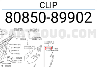 Nissan 8085089902 CLIP
