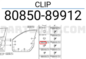Nissan 8085089912 CLIP