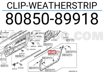 Nissan 8085089918 CLIP-WEATHERSTRIP
