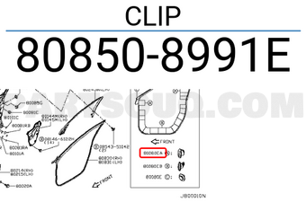 Nissan 808508991E CLIP