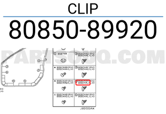 Nissan 8085089920 CLIP