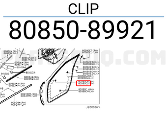 Nissan 8085089921 CLIP