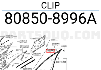Nissan 808508996A CLIP