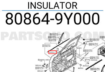 Nissan 808649Y000 INSULATOR