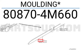 Nissan 808704M660 MOULDING*