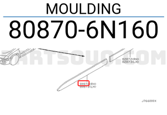 Nissan 808706N160 MOULDING